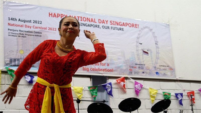 Migrant Workers Gather to Celebrate Singapore’s Birthday at National Day Carnival